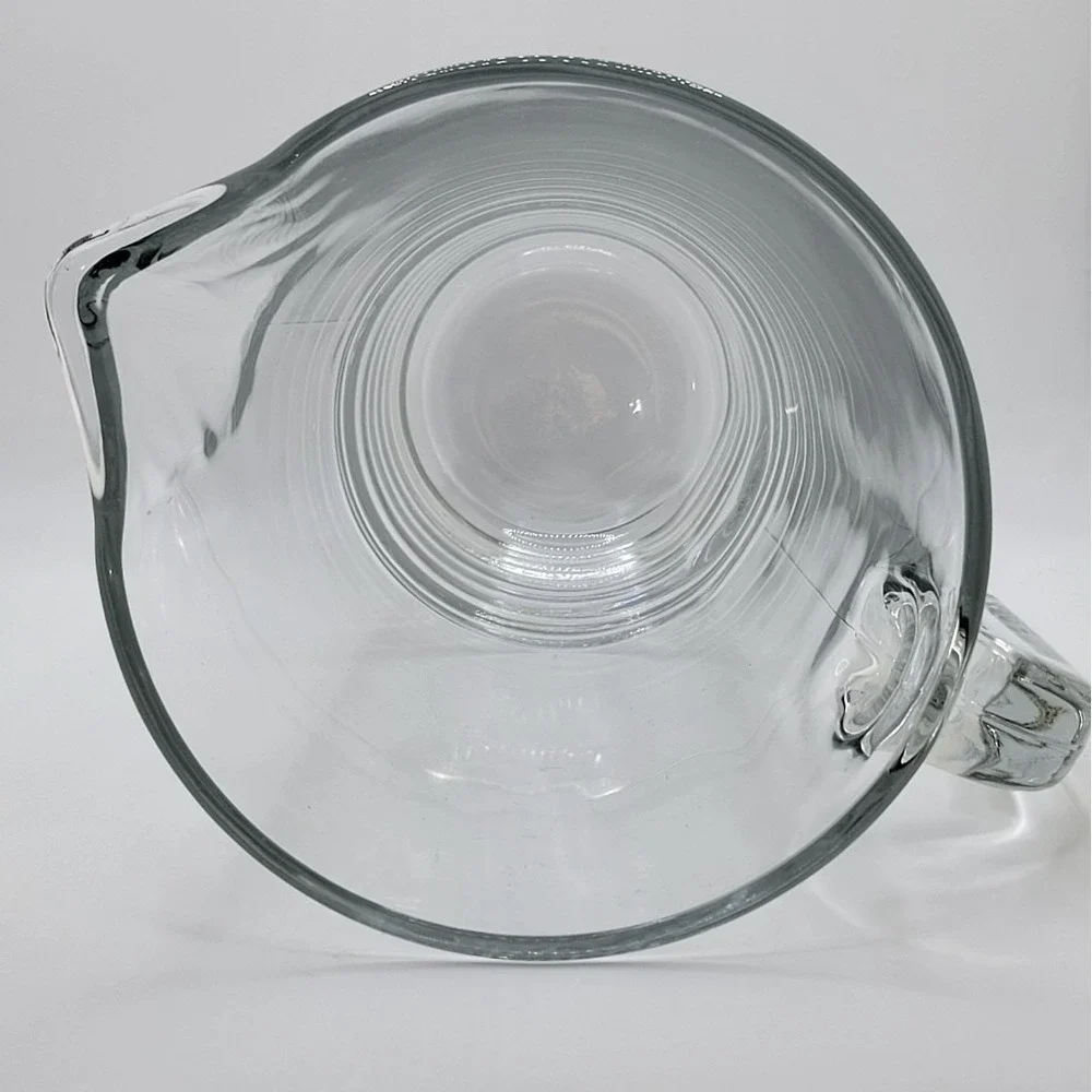 IKEA VANLIG Glass Pitcher Henrik Preutz Ribbed Base 1L Italy MCM 7